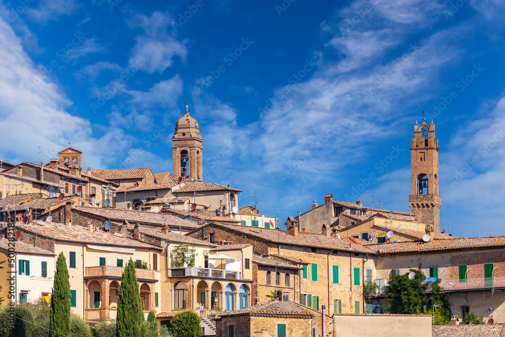 Tuscany's most famous town Montalcino in Italy