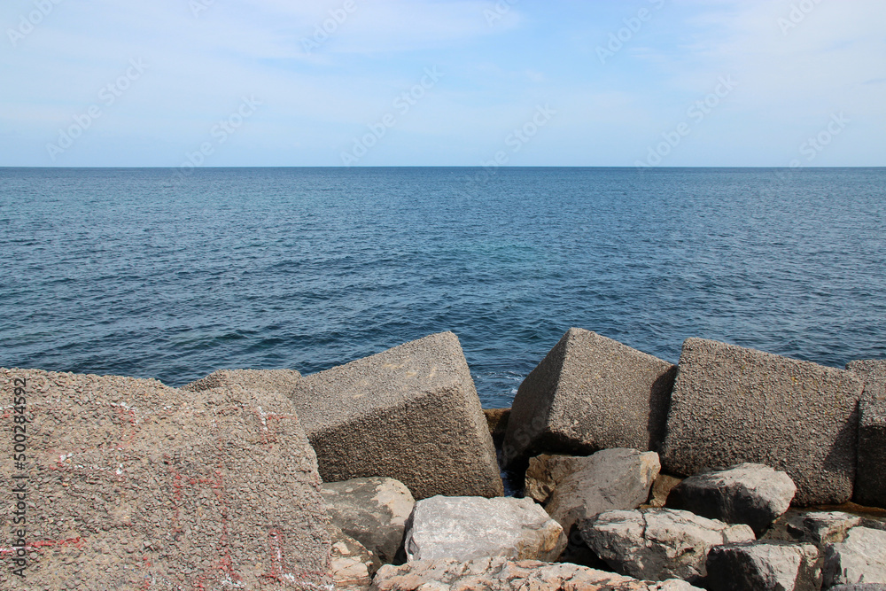 mediterranean sea in palermo in sicily (italy) mediterranean sea in palermo in sicily (italy)