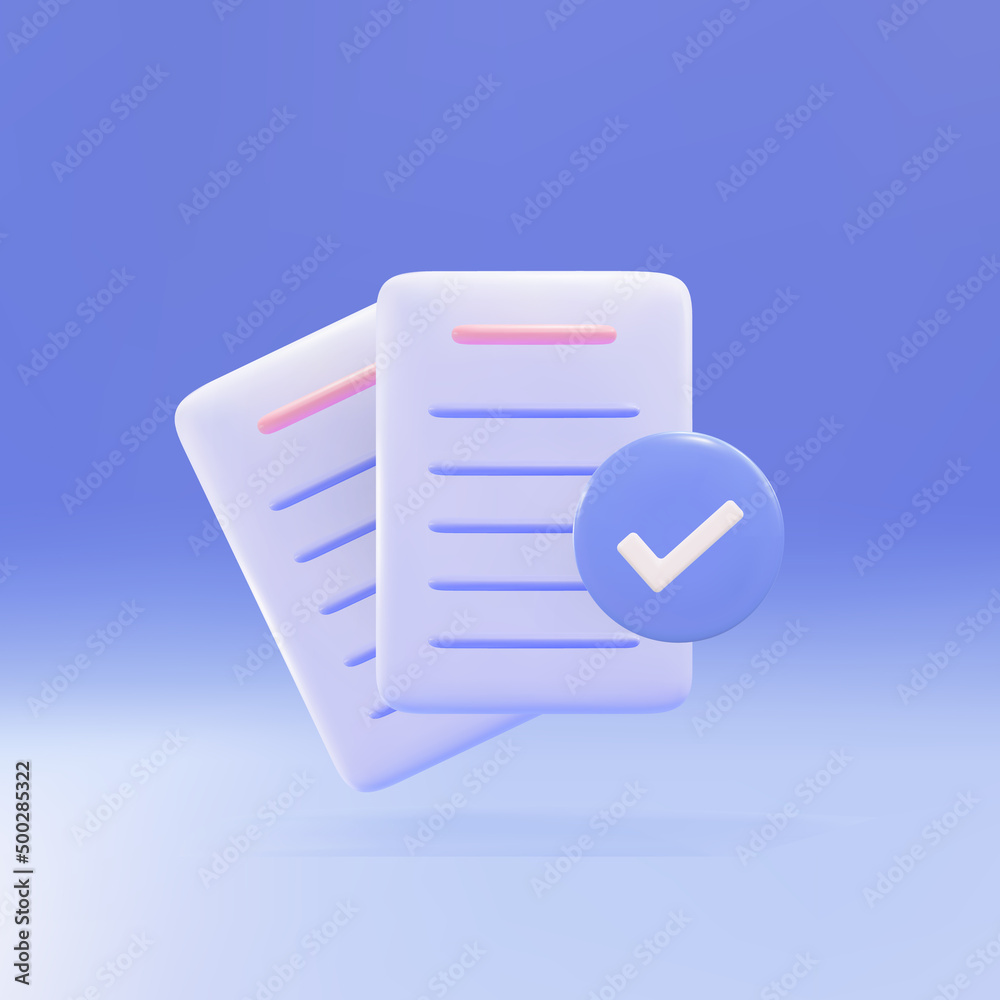 3d Documents icon. Stack of paper sheets. A confirmed or approved document. Business icon. Vector illustration. 3d Documents icon. Stack of paper sheets. A confirmed or approved document. Business icon. Vector illustration.