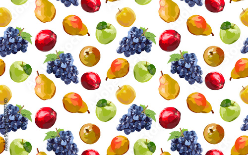  fruit and berry seamless pattern