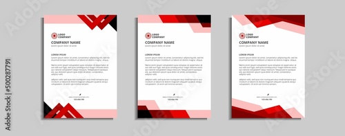 modern corporate letterhead template design