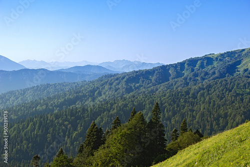 View from the eastern slope of the Lago Naki plateau