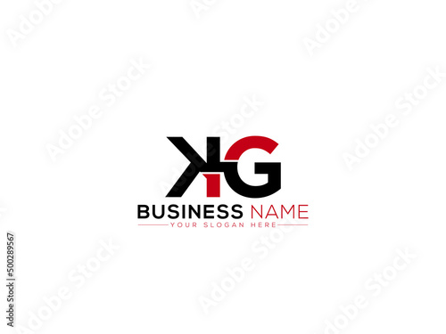 Creative KG Logo Icon, Monogram Kg gk Logo letter Vector Image Design