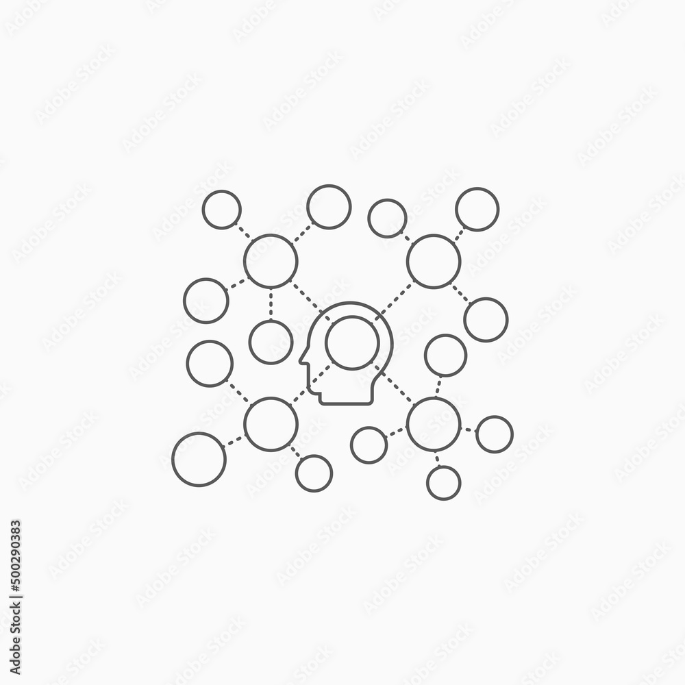 mind map icon, infographic vector mind map icon, infographic vector
