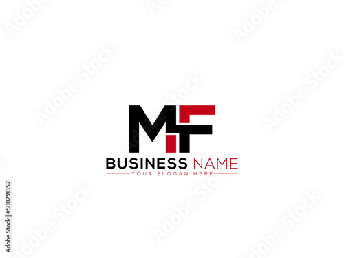 Modern MF Logo Image, Creative Mf fm Logo Letter Vector Icon Design For Your Simple Business