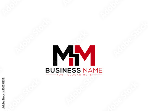 Modern MM Logo Image, Creative Mm m m Logo Letter Vector Icon Design For Your Simple Business