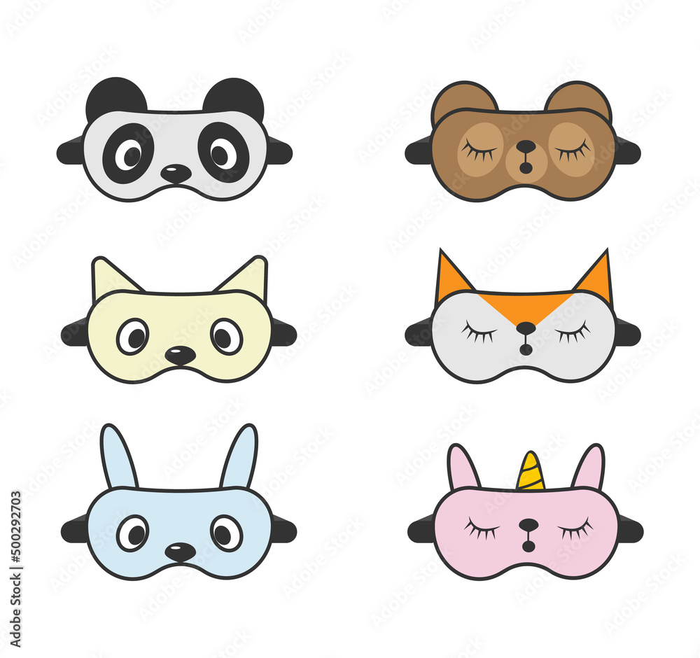 Illustration of a vector design of a sleeping mask