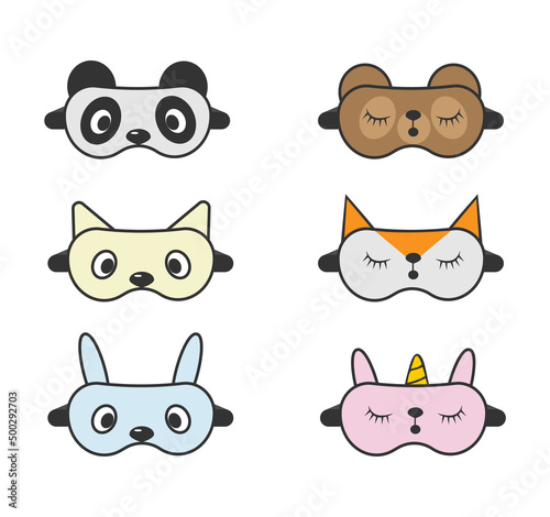 Obraz na płótnie Illustration of a vector design of a sleeping mask w salonie