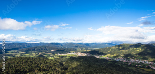 Panoramic image of the city of Urubici, SC, Brazil.