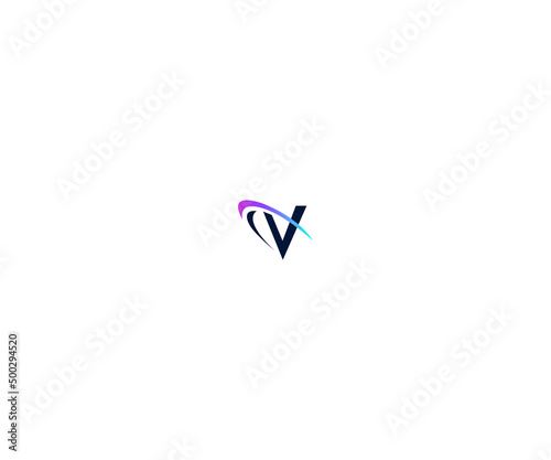 Letter V, CV, VC Logo Design vector Template