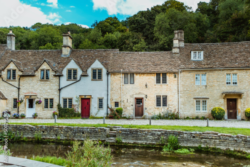 English Cottages. Castle Combe, Cotswolds Area of Outstanding Natural Beauty
