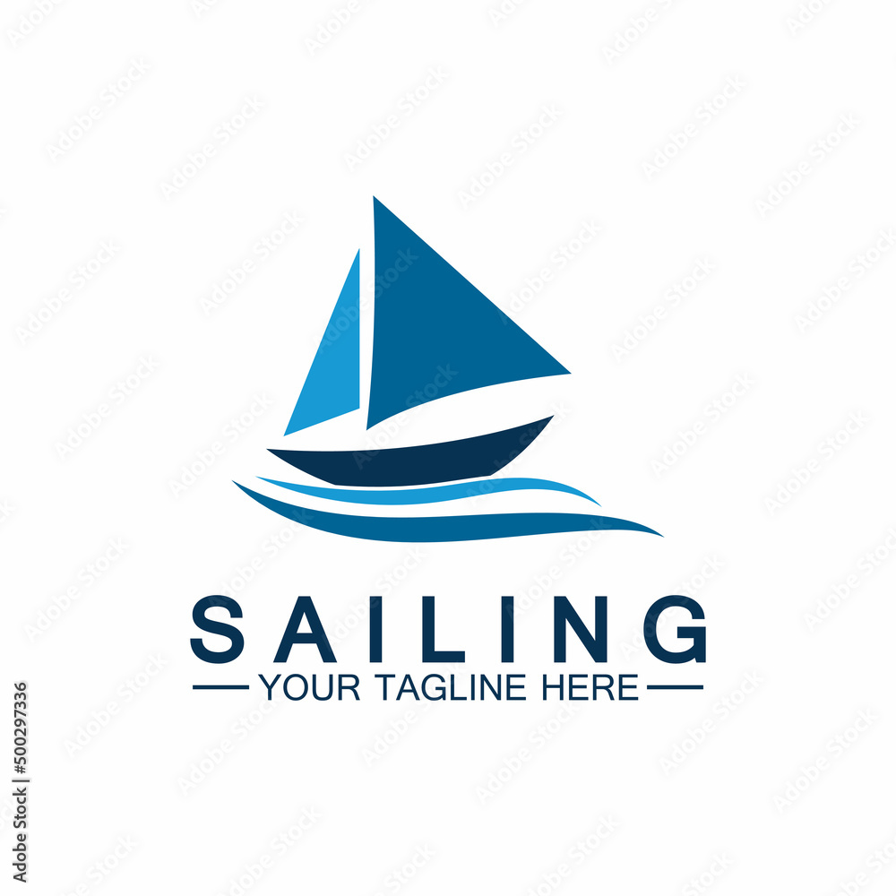 Sailing boat logo Template vector Sailing boat logo Template vector