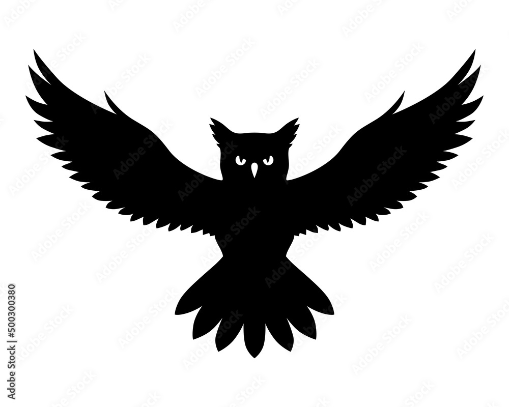 Obraz premium Owl silhouette icon