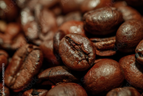coffee beans background © dennis
