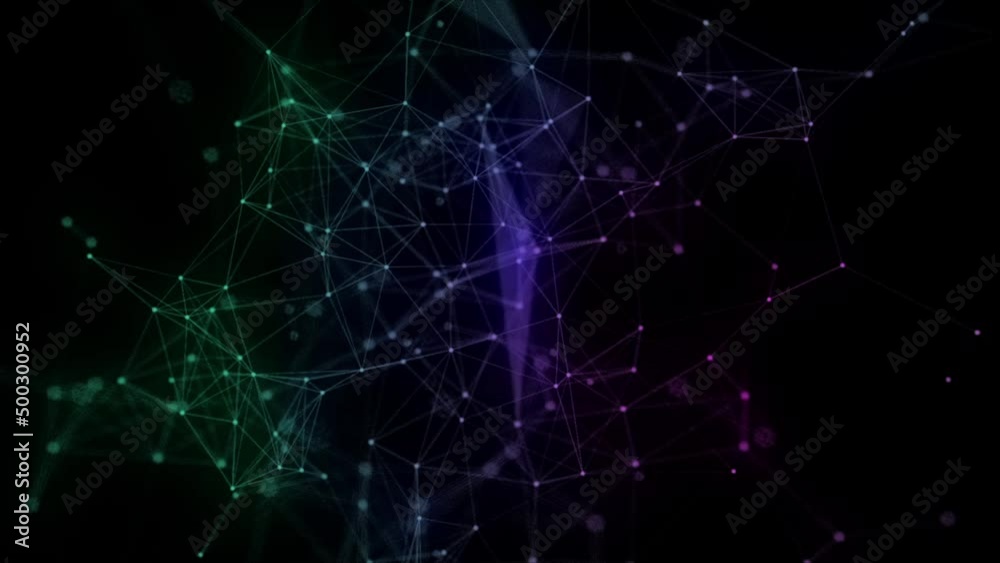 Abstract digital connection moving dots and lines. Technology background. Network connection structure. 3d illustration Abstract digital connection moving dots and lines. Technology background. Network connection structure. 3d illustration