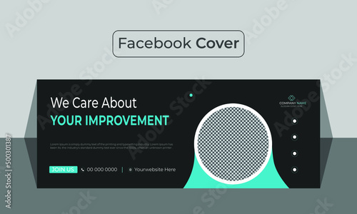 Modern Corporate Medical Cover Template or Social Media Post Design