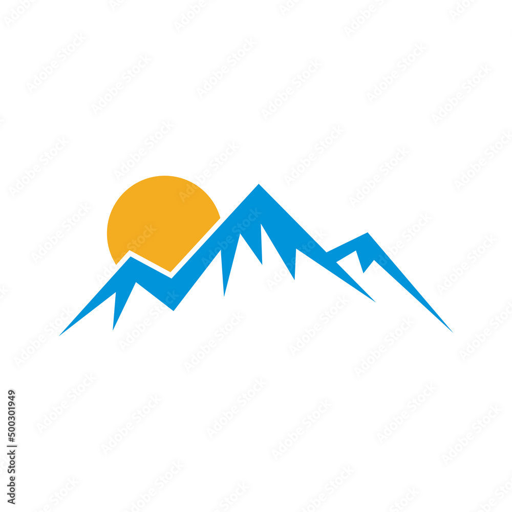 mountain logo icon design template vector mountain logo icon design template vector