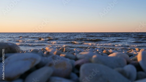 sunset on the beach © Nataliya