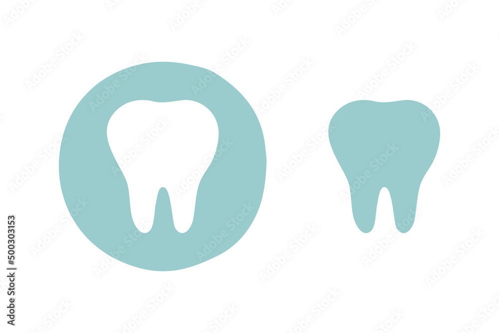 Vector of the tooth icon. Illustration of a medical tooth symbol. Vector of the tooth icon. Illustration of a medical tooth symbol.