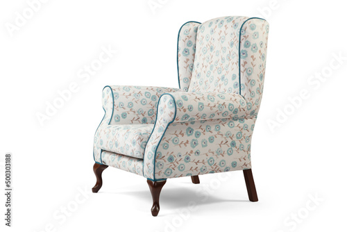 armchair isolated on a white background .