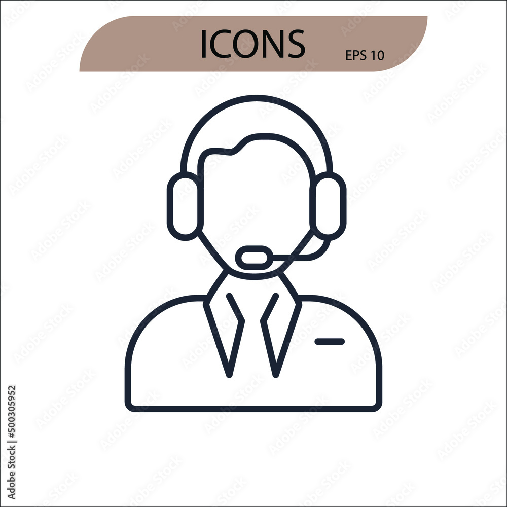 support icons symbol vector elements for infographic web support icons symbol vector elements for infographic web