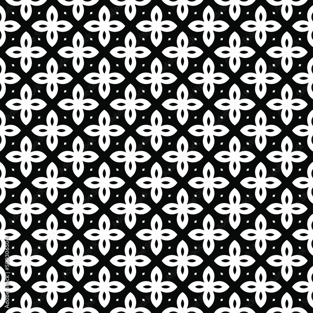 Black and white seamless pattern texture. Greyscale ornamental graphic design. Mosaic ornaments. Pattern template. Vector illustration. EPS10. Black and white seamless pattern texture. Greyscale ornamental graphic design. Mosaic ornaments. Pattern template. Vector illustration. EPS10.