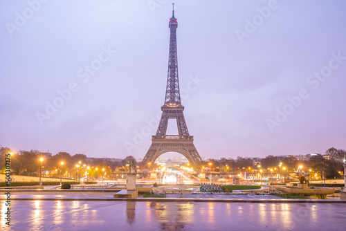 Eiffel Tower in Paris in the morning © Wieslaw