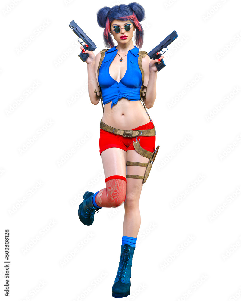 3D comics cosplay anime secret agent woman. 3D comics cosplay anime secret agent woman.