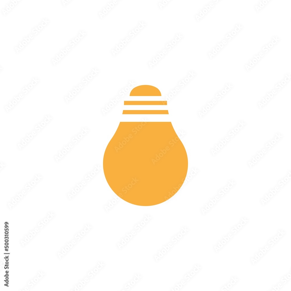 lamp logo design icon vector