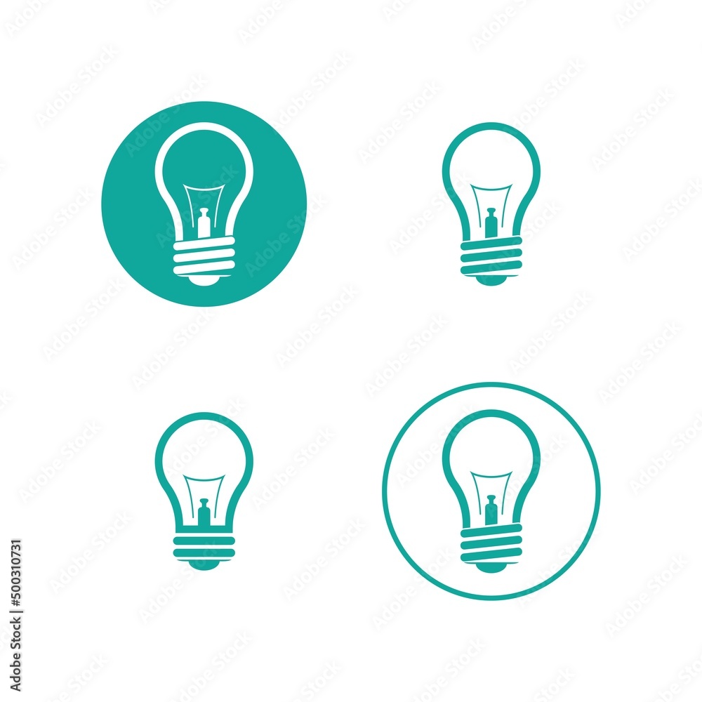 lamp logo design icon vector