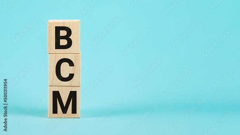 BCM - Business Continuity Management acronym, business concept b BCM - Business Continuity Management acronym, business concept b