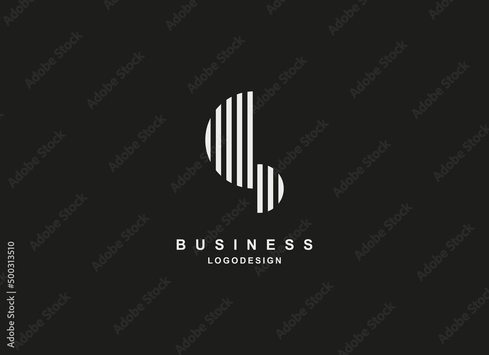 Abstract Initial Letter S Logo. Geometric Shape Letter S Stripes Style Isolated on Black Background. Usable for Technology, Business and Branding Logos. Flat Vector Design Template Element Abstract Initial Letter S Logo. Geometric Shape Letter S Stripes Style Isolated on Black Background. Usable for Technology, Business and Branding Logos. Flat Vector Design Template Element
