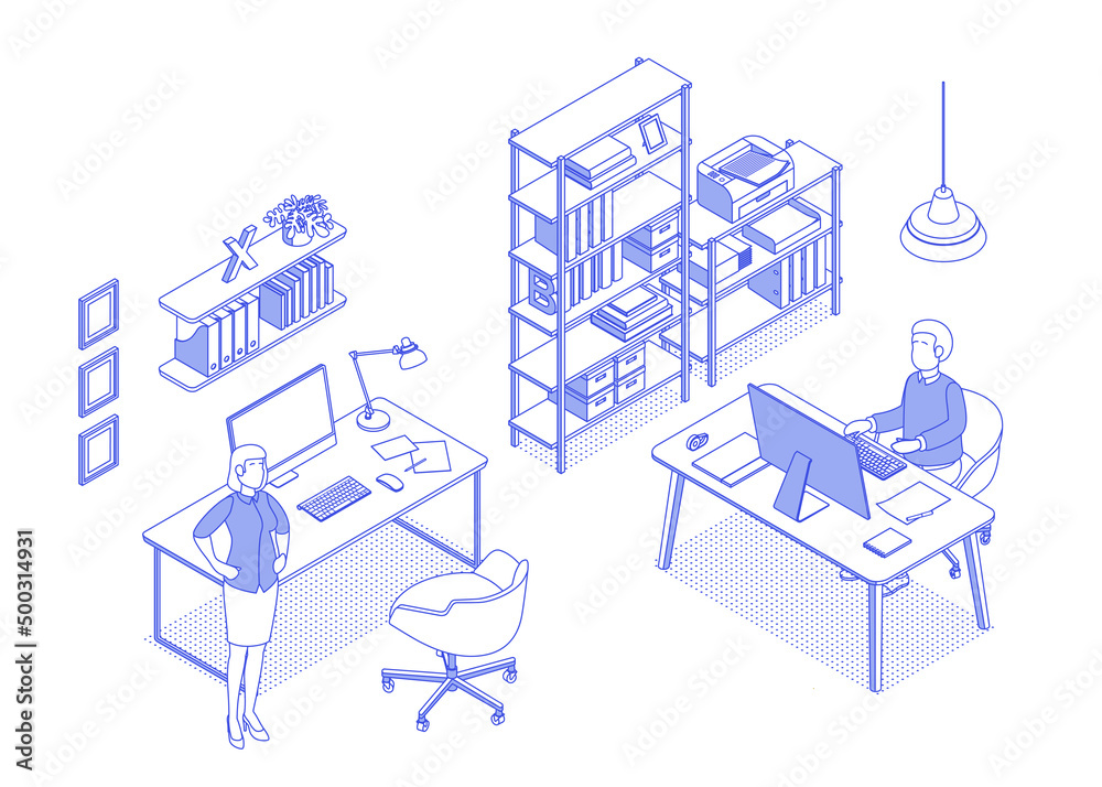 Personal Stylist Isolated Cartoon Vector Illustrations, Office