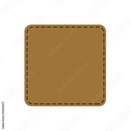 Leather Patch icon vector. Leather Pattern illustration sign. Hat Patch symbol or logo.