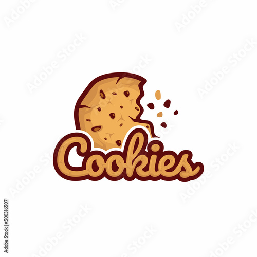 Cookies logo design vector illustration