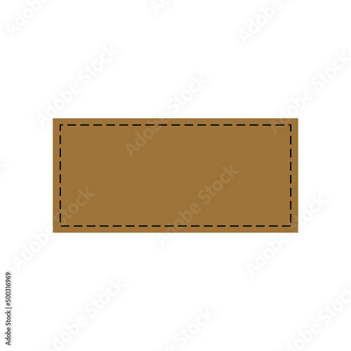 Leather Patch icon vector. Leather Pattern illustration sign. Hat Patch symbol or logo.