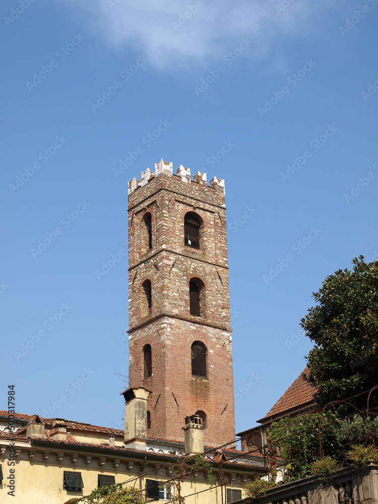 Lucca - View on the romanesque San Giovanni church. Tuscany