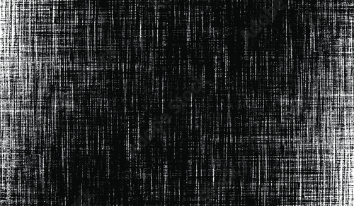 Vector fabric texture. Distressed texture of weaving fabric. Grunge background. Abstract halftone vector illustration. Overlay to create interesting effect and depth. Black isolated on white. EPS10.