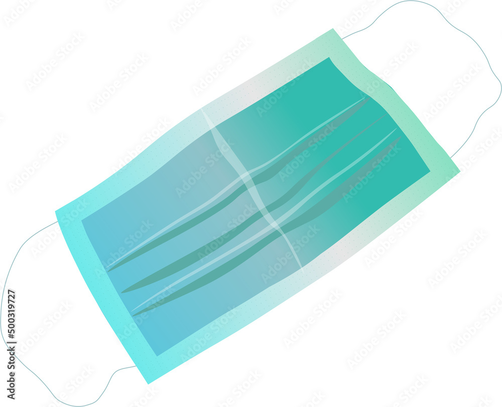Medical-surgical mask. Protective mask for COVID 19 virus. Outline symbol for simple mask icon Medical-surgical mask. Protective mask for COVID 19 virus. Outline symbol for simple mask icon