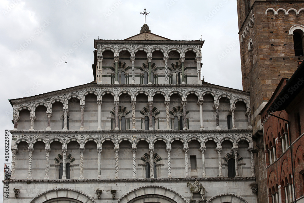  Lucca - view of St Martin's Cathedral facade