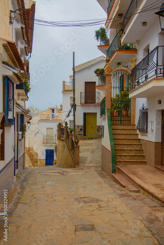 Architecture of the Old Town of Sayalonga in Andalusia  Spain