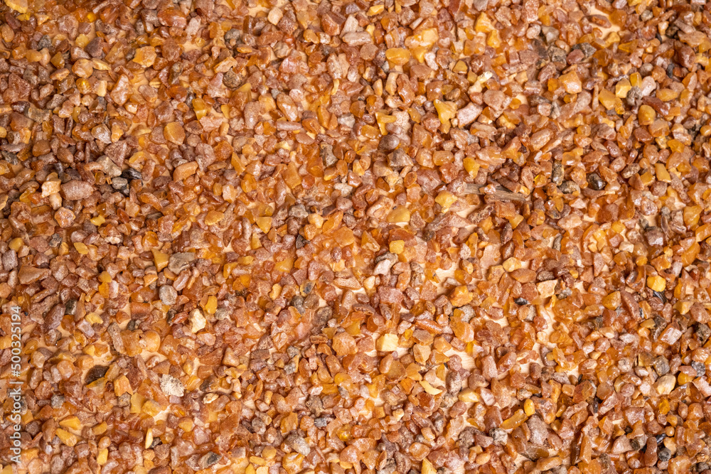 Small amber. Selective focus. Close-up, background and texture Small amber. Selective focus. Close-up, background and texture