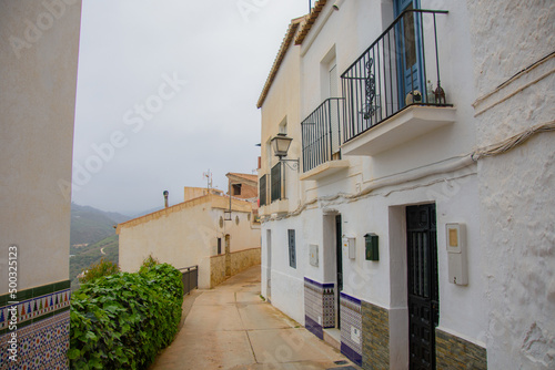 Architecture of the Old Town of Sayalonga in Andalusia, Spain