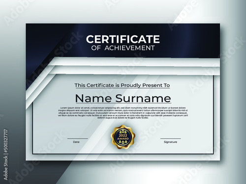 Certificate design template