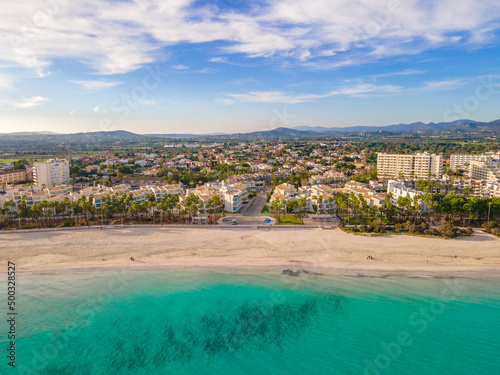 Bild auf Leinwand Sa Coma Beach - Aerial Photos