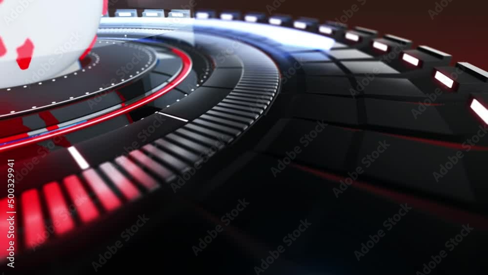 Broadcast News Intro, Red Color Background Broadcast News Intro, Red Color Background