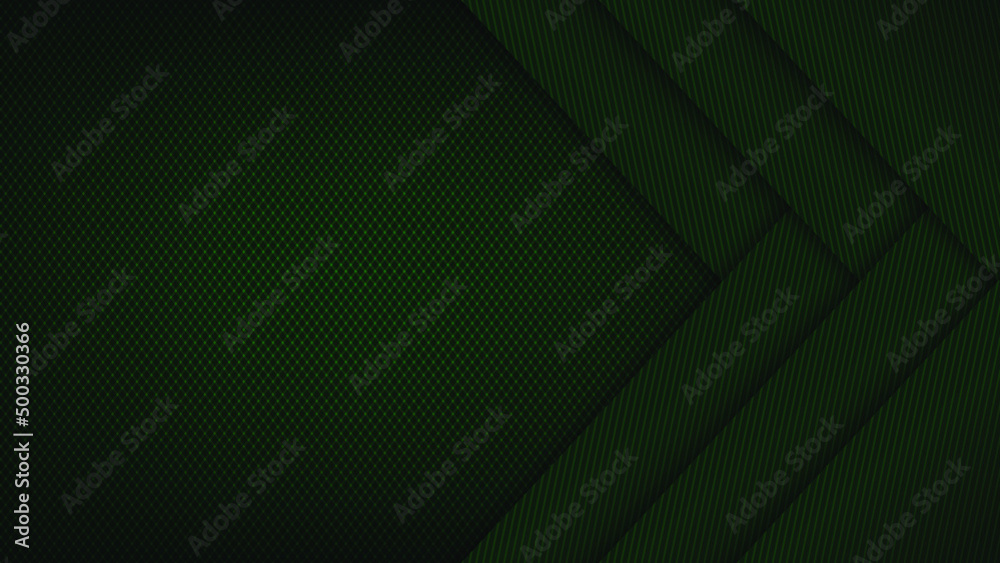 Green geometric background. Vector illustration. 