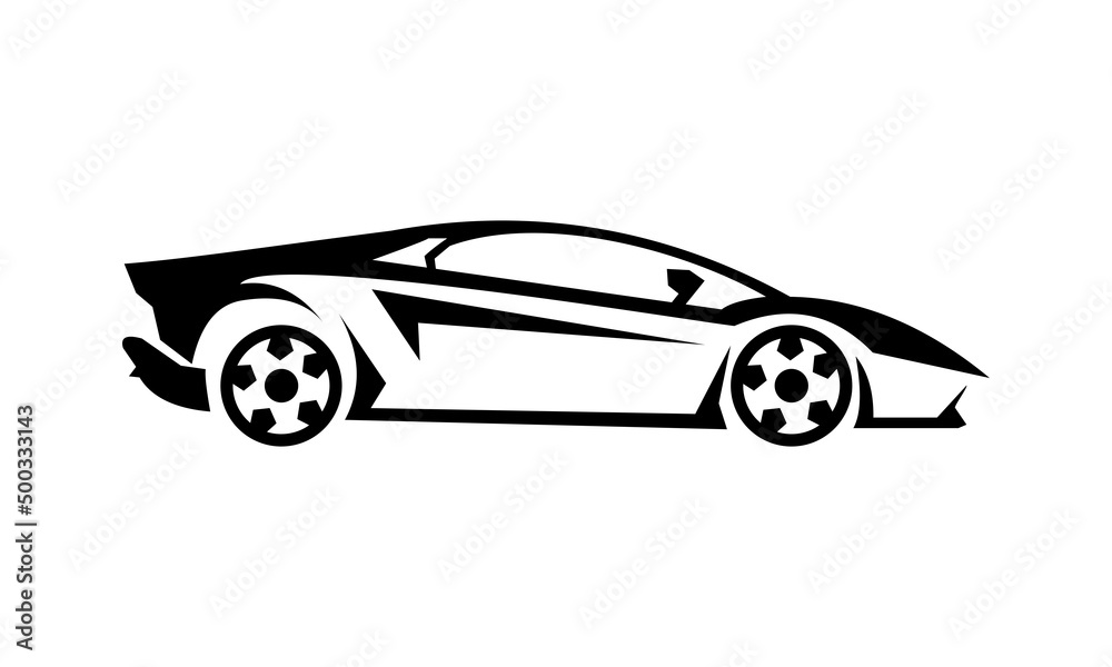 vector fast sport car logo Stock Vector | Adobe Stock