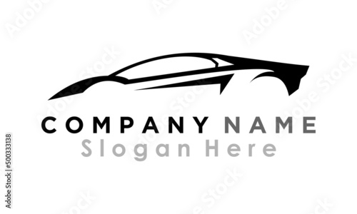 supercar vector logo design