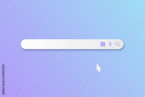 Search bar design element. Search bar for user interface. Vector search
